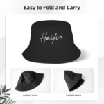 Haiti Outfit  Haitian Flag Bucket Hat Summer  Casual Fisherman Hats For Couple Portable Fishing Caps Streetwear Sunscreen Hats - Image 3