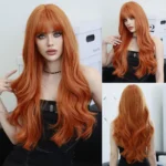 Big waves of golden synthetic wig for Halloween party cosplay role-playing daily wear with high-temperature synthetic wig cap - Image 10