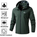 Unisex Women's Waterproof Rain Jacket Lightweight Raincoat Hooded Hiking Jacket Softshell Windbreaker Softshell for Spring - Image 7