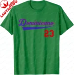 Dominicano Flag RD Dominican Republic Baseball Jersey T-Shirt Casual Streetwear Cotton Tee Graphic T Shirts - Image 7