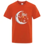 Summer Men T-shirt Cotton Blend Casual Funny Astronaut Design Print Loose O-neck T Shirt for Men Short Sleeve Male T-shirt Tees - Image 9