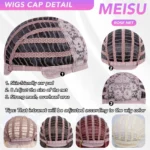 MEISU 32 Inch Long Wave Bangs Wig Synthetic Fiber Layered Hair Heat-Resistant Natural Smooth Extend Hair Selfie Party - Image 6