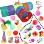 DualPet Kitten Toys Variety Cat Toy Combination Set Cat Toy Funny Cat Stick Sisal Mouse Bell Ball Cat Supplies 20 Piece Set - Image 13