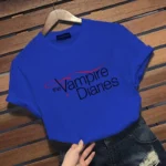 New The Vampire Diaries Graphic Print T-shirt Men's and Women's Personalized Creative Round Neck Short Sleeve Shirt - Image 3
