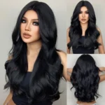 Big waves of golden synthetic wig for Halloween party cosplay role-playing daily wear with high-temperature synthetic wig cap - Image 12