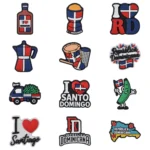 Dominican Shoe Charms Flag Shoes Decoration Charms For Boys Girls Wen Women Sandals Clog Accessories - Image 3