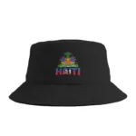 Haiti Outfit  Haitian Flag Bucket Hat Summer  Casual Fisherman Hats For Couple Portable Fishing Caps Streetwear Sunscreen Hats - Image 12