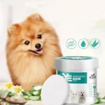 130 Pcs/set of Dog and Cat Cleaning Wipes Pet Eye Wipes Grooming Tear Stain Remover Gentle Non-foaming Wipes Towels - Image 2