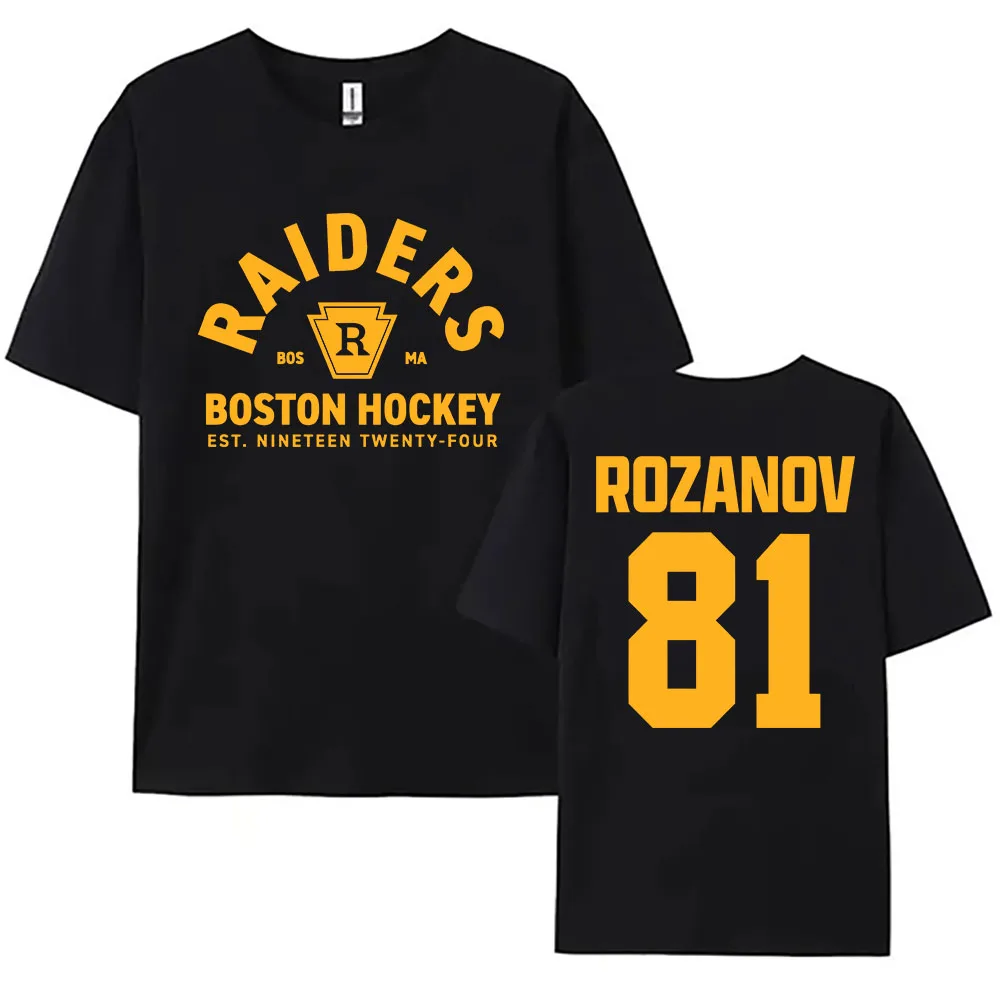 Sf4b3c54582444884b061d7f2a4b1552fU-1.webp TV Heated Rivalry Llya Rozanov 81 Boston Raiders Tee Women Men Clothing Short Sleeve Cotton Fashion T-shirt Graphic Print TShirt - Image 1