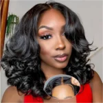 Body Wave BOB Wig Human Hair 5X5 HD Lace Closure Wavy Wigs 4X4 Glueless Wear And Go Wigs Human Hair Pre Plucked Wig 250 Density - Image 7