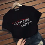New The Vampire Diaries Graphic Print T-shirt Men's and Women's Personalized Creative Round Neck Short Sleeve Shirt - Image 4
