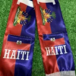 Sky Flag 2026 Haiti Scarf 14x135cm Double-sided Printed Satin Haiti Flag Scarf Tassels Suitable for Football, Sports, Events - Image 4