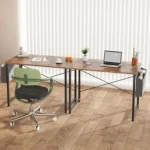 Computer Desk 31 Inch Home Office Desk for Small Spaces, Gaming Writing Study Work Table with Storage Bag, Rustic Brown - Image 5