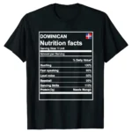 Dominican Nutrition Facts PREMIUM Tshirt Dominican Republic T Shirts Tops T Shirt Special Cotton Normal Fitness Male
