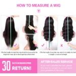 Body Wave 13x6 Transparent Lace Frontal Wig Remy Raw Indian Wavy 13x4 Lace Front Human Hair Wigs For Women Closure Wig Sale - Image 6