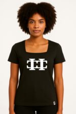 LOGISTTE Monogram Square Neck Tee - Image 4