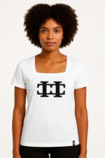 LOGISTTE Monogram Square Neck Tee - Image 5