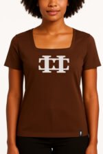 LOGISTTE Monogram Square Neck Tee - Image 6