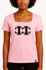 LOGISTTE Monogram Square Neck Tee - Image 9