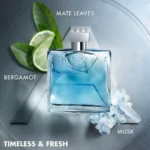 Azzaro Chrome Eau De Toilette a Timeless Men's Cologne for Those Who Dare to Inspire. Azzaro Chrome Eau De Toilette Blends Citrus, Aquatic, and Woody Notes for a Long-lasting Fragrance. - Image 4