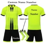 Kids Football Jersey Personalized Custom Boy Soccer Jersey Set Polyester Soccer Uniform Breathable Football Uniform For Children - Image 16