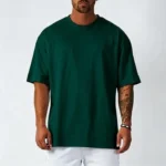 26Cotton Mens Blank T-Shirt White Oversized Retro Solid Color T-Shirt Large Size Mens Womens Fashion Short Sleeve Mens T-Shirt - Image 8