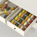 4/2 Layer Spice Drawer Organizer Adjustable Acrylic Spice Jars Rack Tray Expandable Seasoning Organizer Cabinet Kitchen Shelves - Image 4