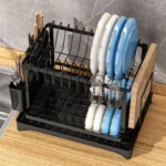 New Dish Storage Rack Kitchen Multifunctional Shelf Household Dish and Chopsticks Storage Rack Countertop Dish Drain Rack - Image 5