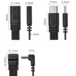 90 Degree USB C Extension Cable Male to Female Type C to Type C 480Mbps 45W Fast Charging Extender Data Cord for Samsung Xiaomi - Image 6