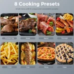 8-in-1 Air Fryer 6 Qt, Premium Ceramic Coating,Precise Heating for Even Results, Air Fry, Roast, Bake, Broil,Frozen, Proof,120V - Image 4