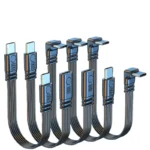 90 Degree USB C Extension Cable Male to Female Type C to Type C 480Mbps 45W Fast Charging Extender Data Cord for Samsung Xiaomi