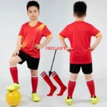 Kids Football Jersey Personalized Custom Boy Soccer Jersey Set Polyester Soccer Uniform Breathable Football Uniform For Children - Image 4
