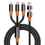 240W 4 in 1 USB Type C Cable for iPhone 14 Pro Max 3 in 1 USB Charging Cable 2 in 1 Micro Cable for Samsung Xiaomi Huawei & More - Image 7