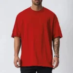 26Cotton Mens Blank T-Shirt White Oversized Retro Solid Color T-Shirt Large Size Mens Womens Fashion Short Sleeve Mens T-Shirt - Image 12