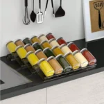 4/2 Layer Spice Drawer Organizer Adjustable Acrylic Spice Jars Rack Tray Expandable Seasoning Organizer Cabinet Kitchen Shelves - Image 3