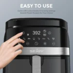 8-in-1 Air Fryer 6 Qt, Premium Ceramic Coating,Precise Heating for Even Results, Air Fry, Roast, Bake, Broil,Frozen, Proof,120V - Image 2