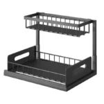 Under Sink Organizers, Metal Pull Out Under Sink Organizers,Storage Shelves with Sliding Drawer,Under Sink Storage for Kitchen - Image 7