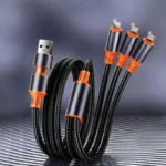 240W 4 in 1 USB Type C Cable for iPhone 14 Pro Max 3 in 1 USB Charging Cable 2 in 1 Micro Cable for Samsung Xiaomi Huawei & More - Image 3