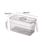 Kitchen Storage Containers with Time Recorder Lid Fridge Organizers Keep Fresh Food and Fruit Refrigerator Freezer Storage Boxes - Image 6