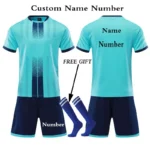 Kids Football Jersey Personalized Custom Boy Soccer Jersey Set Polyester Soccer Uniform Breathable Football Uniform For Children - Image 18