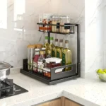 Under Sink Organizers, Metal Pull Out Under Sink Organizers,Storage Shelves with Sliding Drawer,Under Sink Storage for Kitchen - Image 2