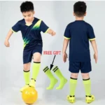 Kids Football Jersey Personalized Custom Boy Soccer Jersey Set Polyester Soccer Uniform Breathable Football Uniform For Children - Image 2