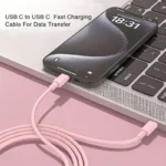 60W PD Fast Charging Cable USB C to Type C For Iphone 15 Huawei Xiaomi Samsung Type C Weaving Cable Accessories Data line - Image 2