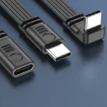 90 Degree USB C Extension Cable Male to Female Type C to Type C 480Mbps 45W Fast Charging Extender Data Cord for Samsung Xiaomi - Image 4