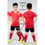 Kids Football Jersey Personalized Custom Boy Soccer Jersey Set Polyester Soccer Uniform Breathable Football Uniform For Children - Image 21