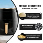 4.5L Large-Capacity Air Fryer — Touch-Control Home Appliance for Fries and Fried Chicken - Image 2