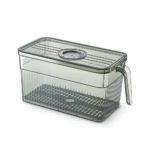 Kitchen Storage Containers with Time Recorder Lid Fridge Organizers Keep Fresh Food and Fruit Refrigerator Freezer Storage Boxes - Image 8