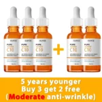 Vitamin C Wrinkle Remover Face Serum Lifting Firming Fade Fine Lines Anti-aging Essence Whitening Brighten Nourish Skin Care - Image 9