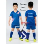 Kids Football Jersey Personalized Custom Boy Soccer Jersey Set Polyester Soccer Uniform Breathable Football Uniform For Children - Image 19