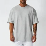 26Cotton Mens Blank T-Shirt White Oversized Retro Solid Color T-Shirt Large Size Mens Womens Fashion Short Sleeve Mens T-Shirt - Image 10